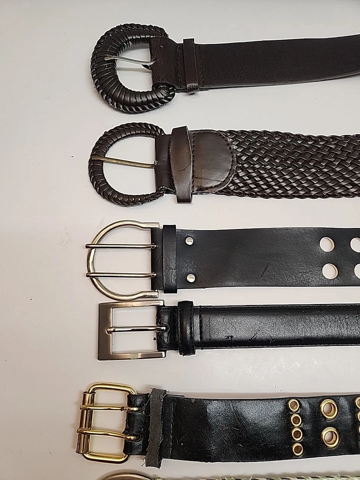 Lot of 12 Womans Vintage Contemporary Belts Unique From 32" To 41" Inches  - Image 4 of 4