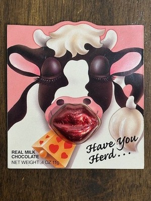 Vintage 1995 Palmer Animal expressions Have you herd... Milk Chocolate SL13