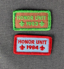 Boy Scouts of America BSA, Honor Unit embroidered Patches, 1983, 1984