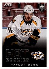 2013-14 Score #737 Taylor Beck HR RC Card