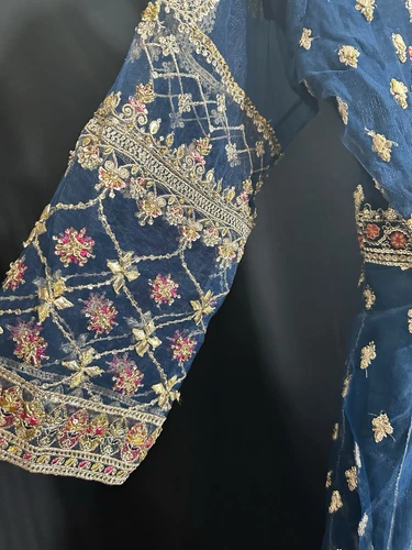 Brand - Zarqun Premium - Beautiful Heavy Emb Long Dress - Medium Size - $120 - Picture 8 of 21