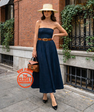 ZARA Blogger Fave Belted Strapless Dress NWT | Size M  