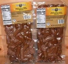 Savory TURKEY Snack Stick Ends/Pieces BULK 4 Pounds (2x 2 lbs) Sugar River