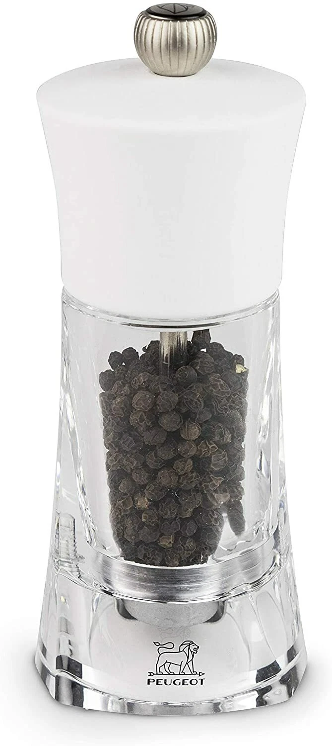 Peugeot Oléron Pepper Mill, 14cm-5 ½in, Matte White