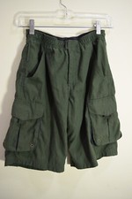REI YOUTH M 10/12 Scout Green Shorts 27x10.5 J349