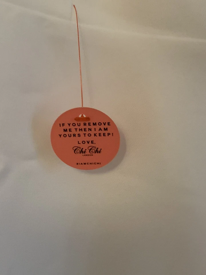 NWT  Chi Chi Meara Wedding Occasion Dress Ivory - Size 16 - Image 4 of 4