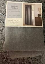 Threshold Blackout Curtain 50"x84" Gray Aruba