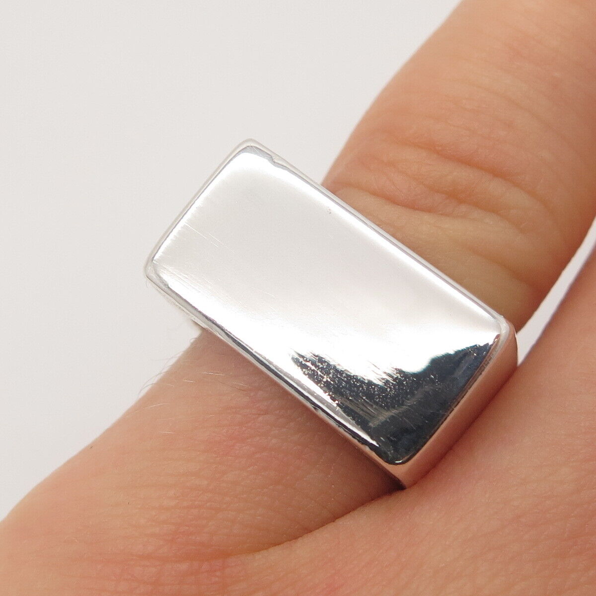 925 Sterling Silver Vintage Smooth Square Ring Size 5.75 | eBay 925 Sterling Silver Vintage Smooth Square Ring Size 5.75 | eBay