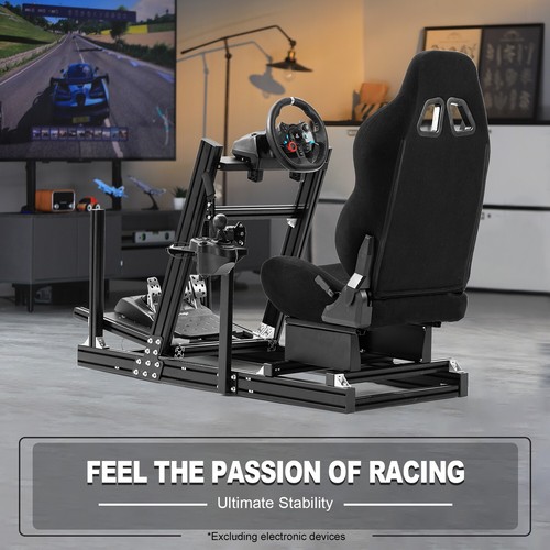 Marada Racing Simulator Cockpit Aluminum with TV Stand & Seat Fit Logitech G920 - Picture 48 of 119