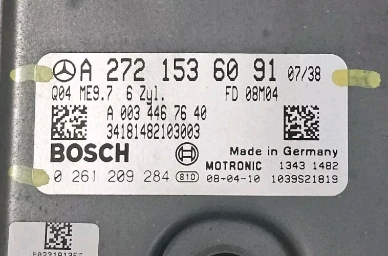 Unidad de módulo de control del motor Mercedes-Benz E350 E 2006-2013 ECU OEM A2721536091 Foto 3 de 4