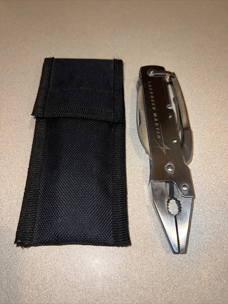 Multi-tool Pliers Marked Lockheed Martin- Stainless Steel - Used Excellent Cond