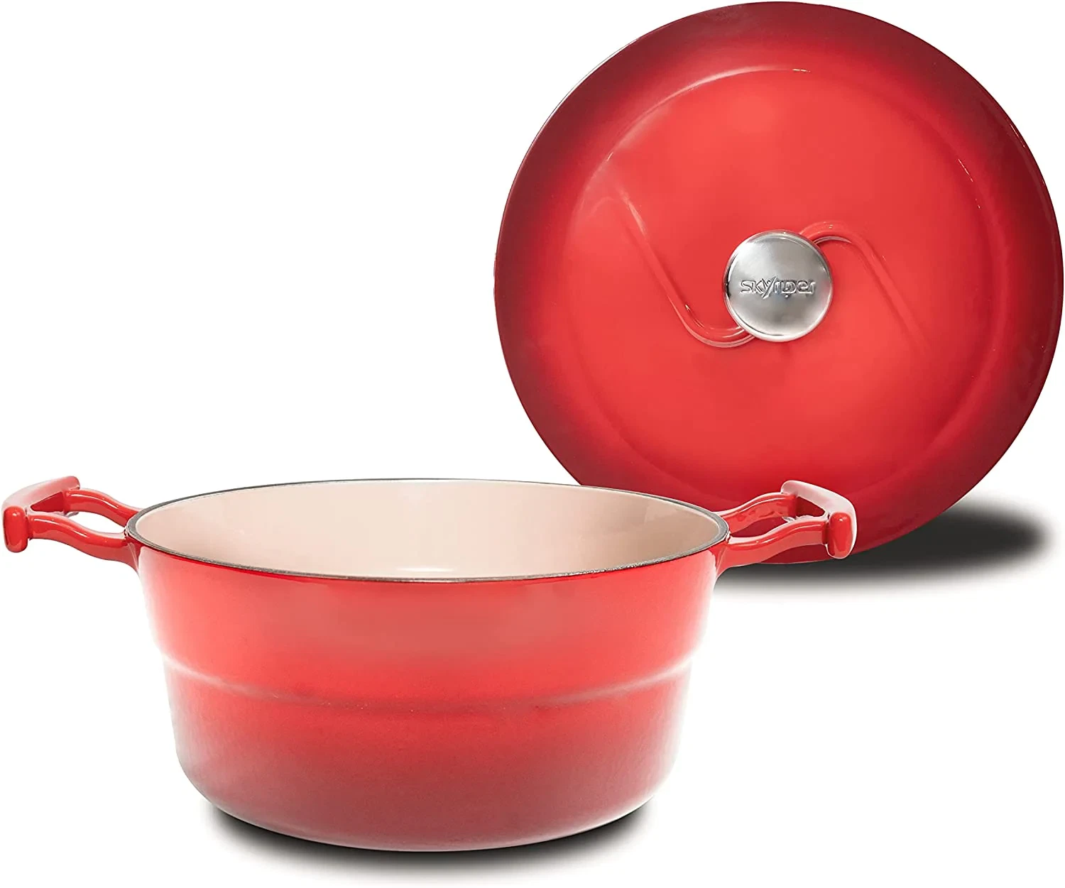 Skyriper 6 Quart Dutch Oven Pot with Lid | Majestic Red - NEW