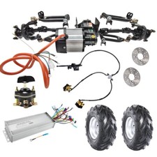 ATV Quad Front Drive Axle Kit 48v 1000W Differential Motor Controller 7'' wheel