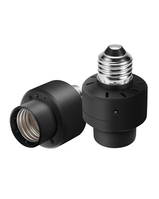 DEWENWILS 2 Pack Dusk to Dawn Light Sensor Socket with Timer Indoor/Outdoor E26
