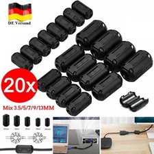 20er Klapp-Ferrit Filter Mantel Strom Ferritkern Entstörung Für-3,5mm~13mm Kabel