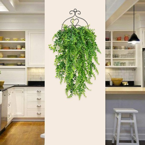 2/4PCS Artificial Hanging Plants Ivy Vine Faux Plastic Outdoor Fake Garden Decor - Picture 4 of 13