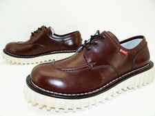 Kickers Aktive Halbschuhe Schnürschuhe Plateau Herren Schuhe Leder Gr45 Bordeaux