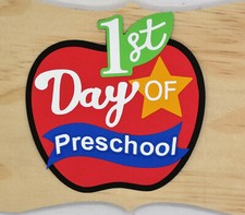 1st day Of School preschool Apple Grade Paper Die Cut Scrapbook Embellishment