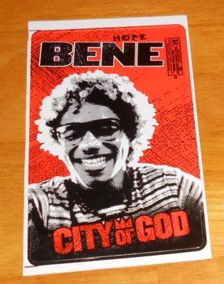 City of God Hope Bene Movie Sticker Original Promo (rectangle) 5.5x3.25