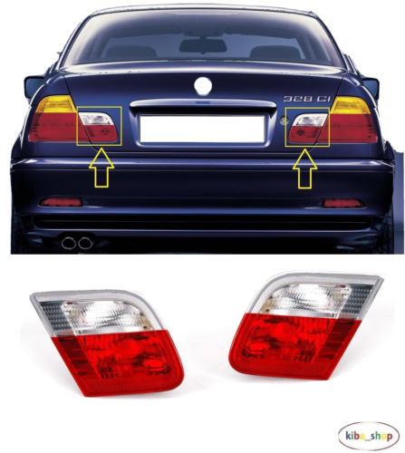 FOR BMW 3 E46 (COUPE) 1999-2003 NEW REAR TAIL LIGHT LAMPS INNER PART LEFT+RIGHT - Afbeelding 1 van 1