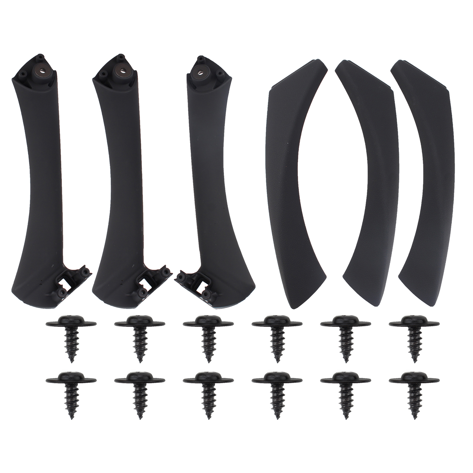 6pc Inner Door Panel Handle Pull Interior Trim Cover For 