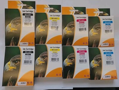 8x PATRONEN kompatibel für BROTHER LC421 DCP-J1050 DW DCP-J1140DW MFC J1010DW