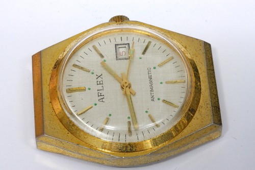 Aflex manual wind Precision Time Corp. Hong Kong watch for repairs/parts -4080 - Bild 3 von 7