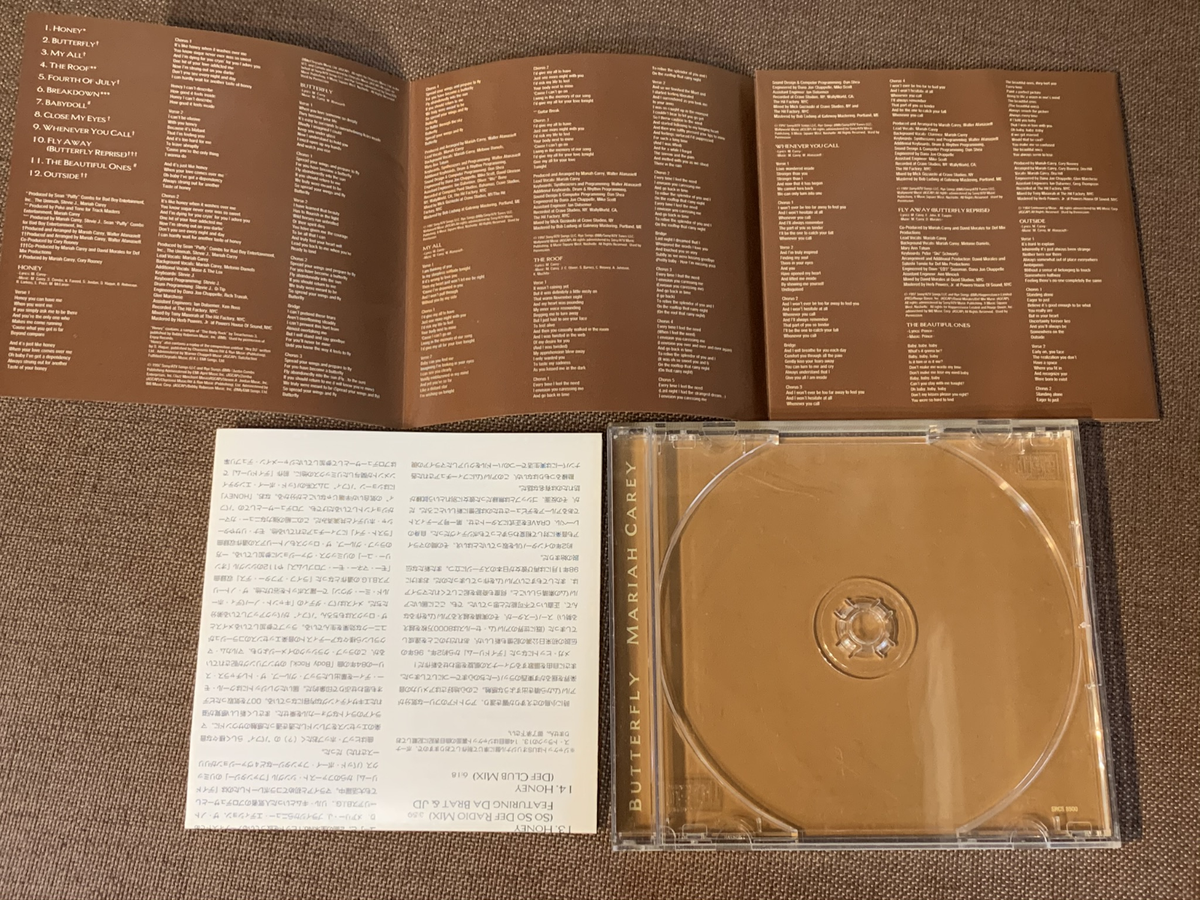 MARIAH CAREY Butterfly JAPAN CD SRCS8500 w/PS+INSERT No Slipcase