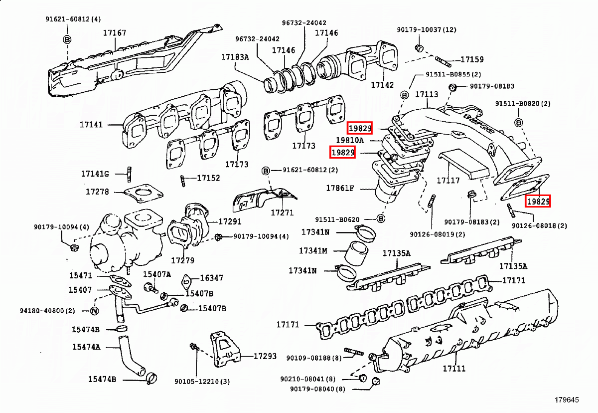 Genuine Coaster HDB50 BB60 BB59 15B 14B 1HD FT Engine Air Intake Heater