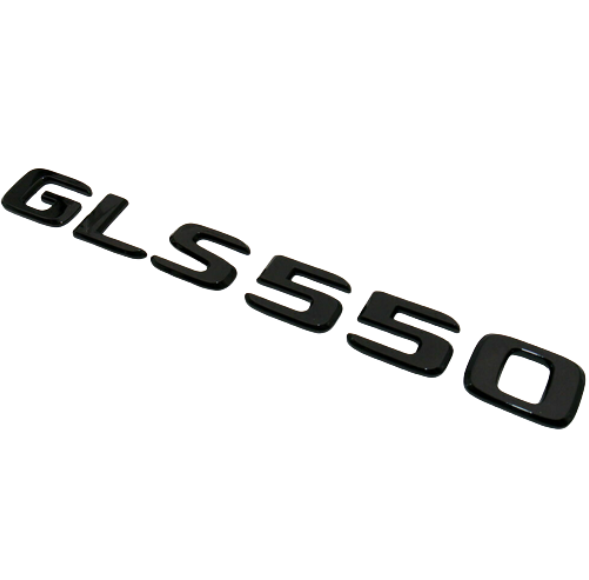 For GLS550 Car Rear Sticker Trunk Emblem Boot Back Letters Gloss Black