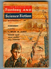 Rare December 1961 Magazine of FANTASY & SCIENCE FICTION! Evergreen by Aldiss!