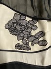 Walter Women's Silk Skirt Beaded Mini Beige Black org. $595.00 Size 0 Holiday — photo 2