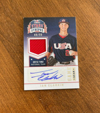 Ian Clarkin 2015 USA Baseball Game Gear Jersey Auto #68 Railroaders Yankees /99