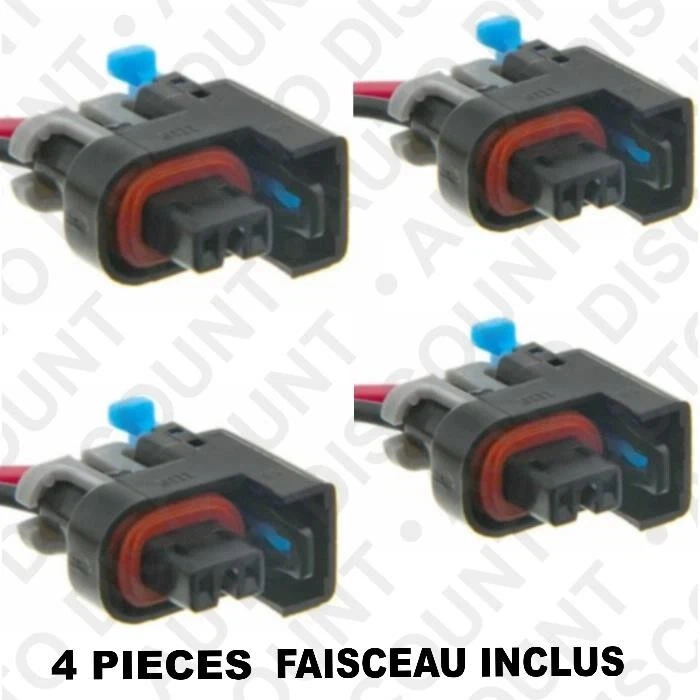 4 connecteurs fiche prise pour injecteur POUR SUZUKI SWIFT RENO CHEVROLET AVEO Foto 4 de 4