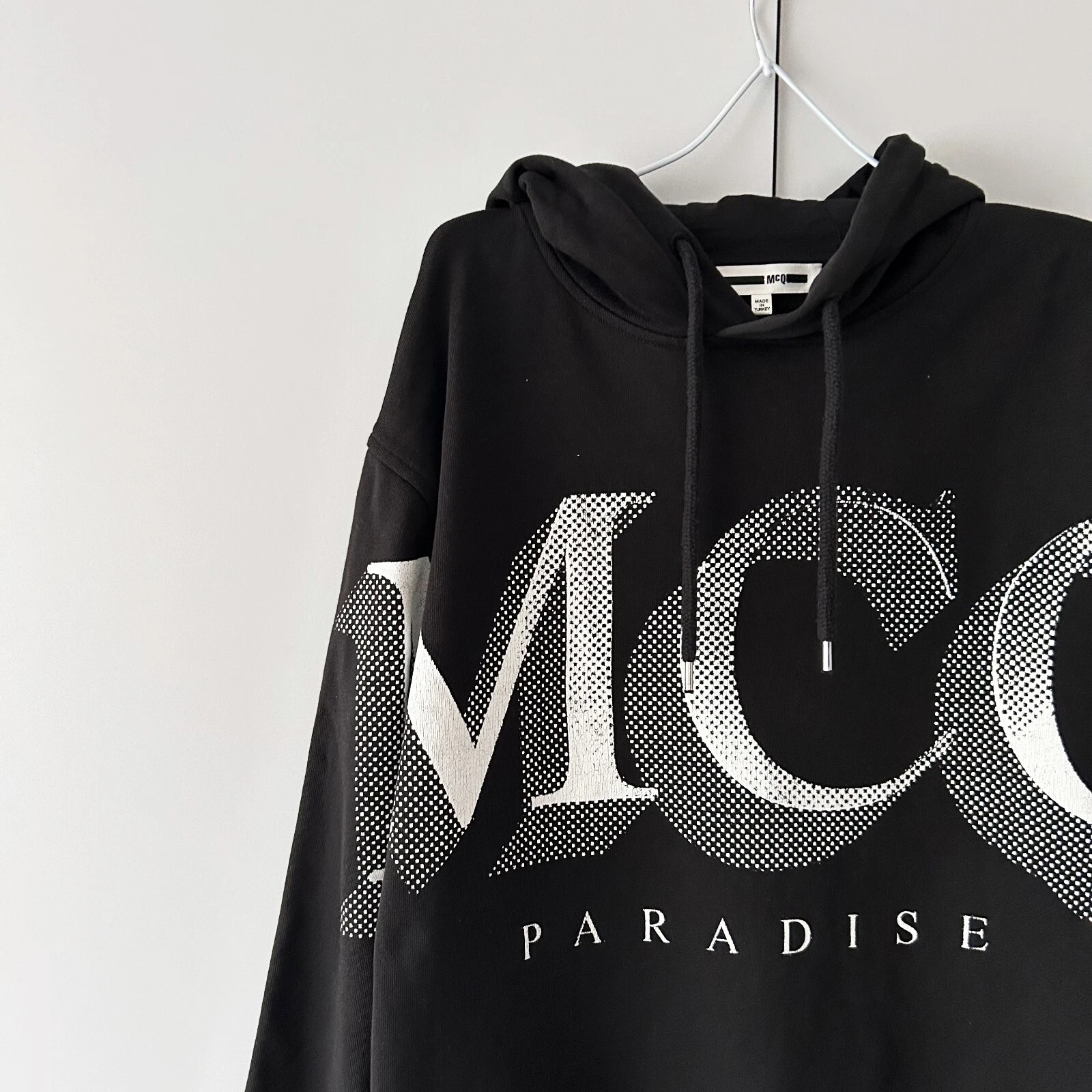 felpa con cappuccio logo mcq alexander mcqueen