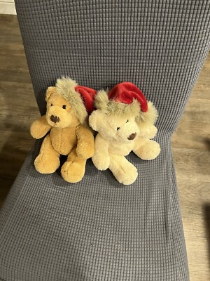 Aurora  Bear Santa Assortment Bob & Barney THE BEAR Stuffed Animal Plush 13'' Lot