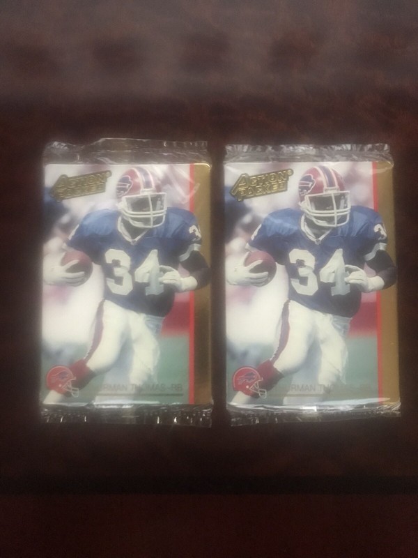 1992 Action Packed Prototypes Factory Sealed Thurman Thomas #92A 2 Card Lot Nice