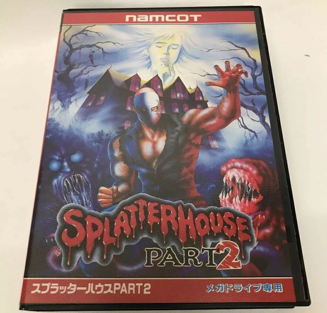 SPLATTER HOUSE II PART 2 namcot Sega Mega Drive MD Genesis Rare Action Game