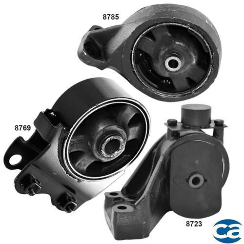 Front, Rear & Right Engine Motor Mounts 3Pcs Set for Hyundai Sonata 01