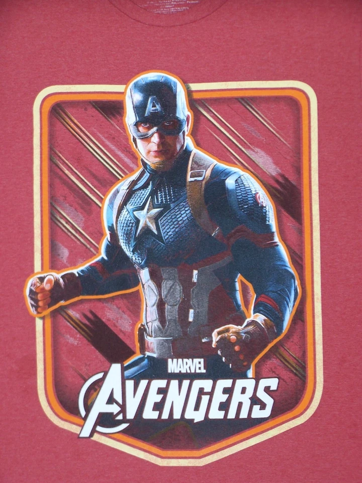 Camisa Avengers Adulto Grande Roja Gráfica Manga Corta Marvel Comics Ropa Activa Hombres Foto 2 de 4