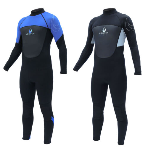 Legacy 3/2mm Mens Full Wetsuit Surf Steamer Swim Long Wet Suit Kayak S-XXL - Picture 1 of 4
