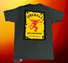 New Fireball Whiskey Men's Label Hot Fire Whisky Classic T-Shirt