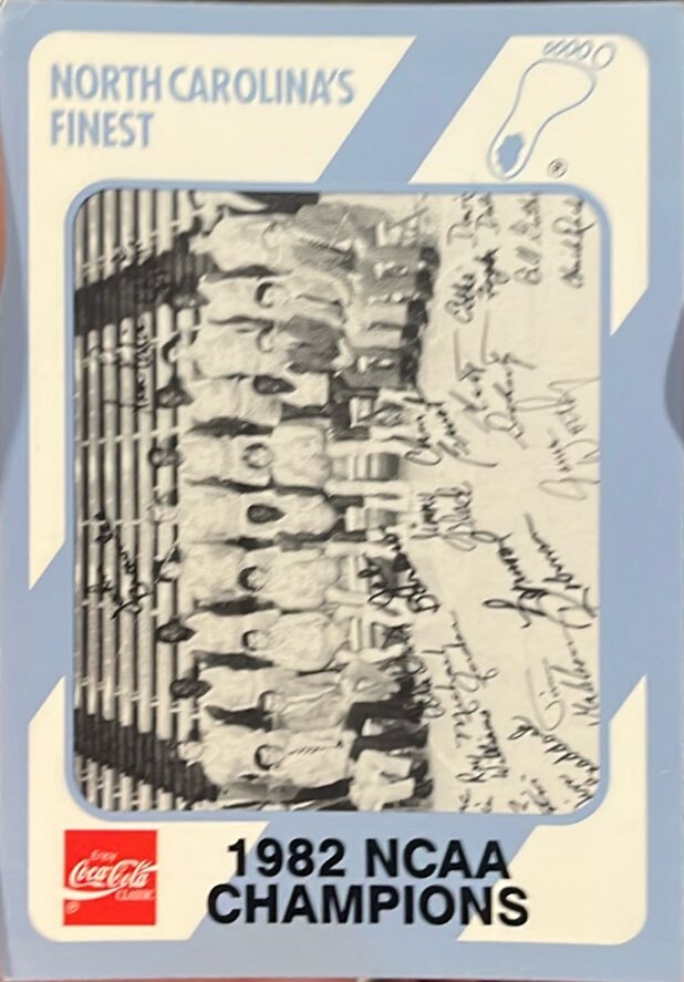 1989 Collegiate Collection North Carolina's Finest #200 1982 NCAA Champions 