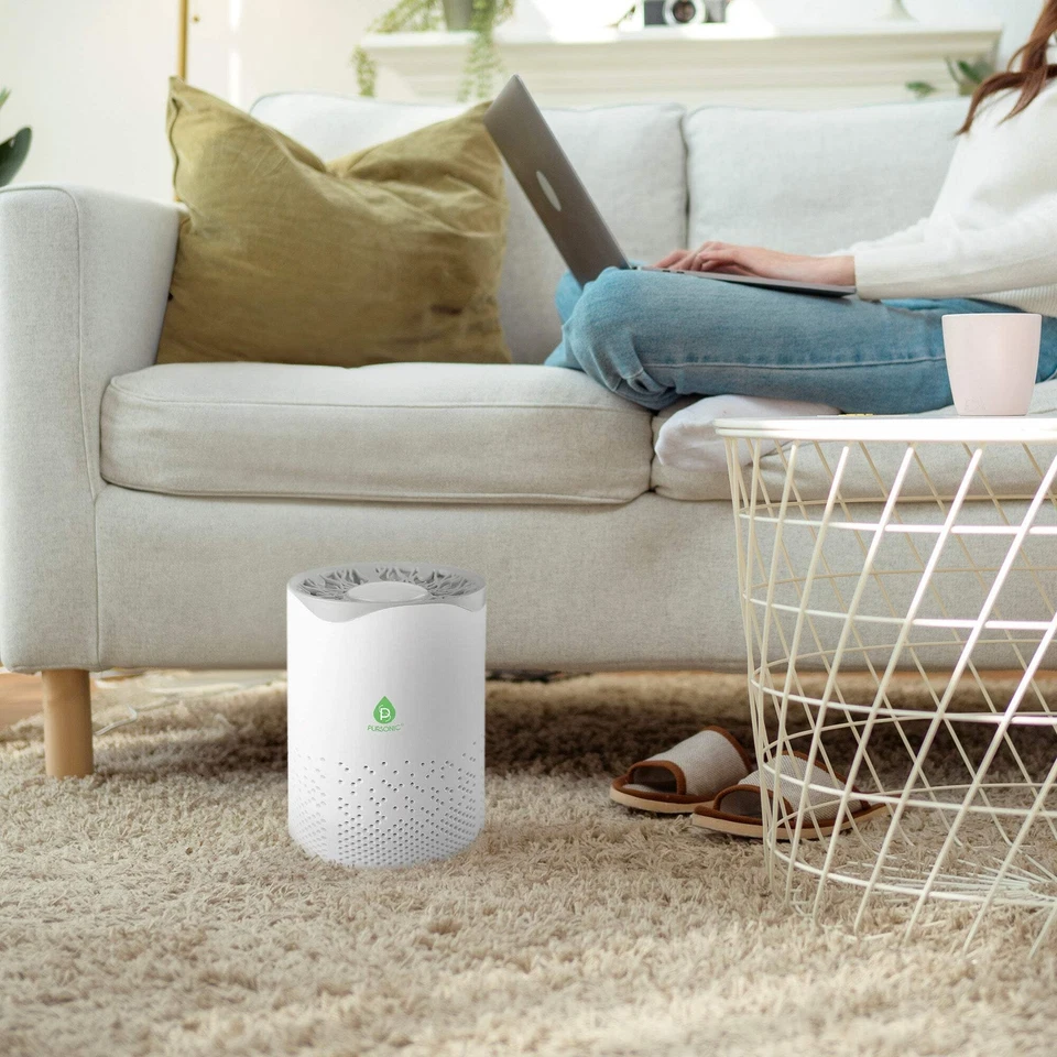 Purificador de aire True HEPA alimentado por USB Foto 3 de 4