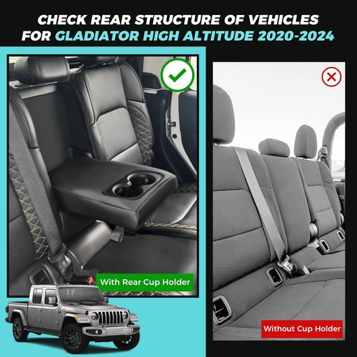 Customized Jeep Gladiator Seat Covers Full Set, Fit for 2020-2024 Gladiator w... - Picture 2 of 8