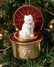 FANCY FEAST 2024 Cat ORNAMENT Christmas MUSIC BOX 40th Anniversary Ornament NEW