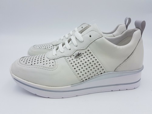 Scarpe sneakers donna VALLEVERDE 36391 bianco zeppa primavera estate | eBay