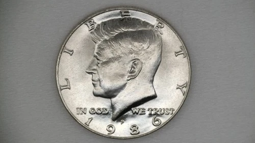 1986 P Kennedy Half Dollar Uncirculated BU **FREE SHIPPING**