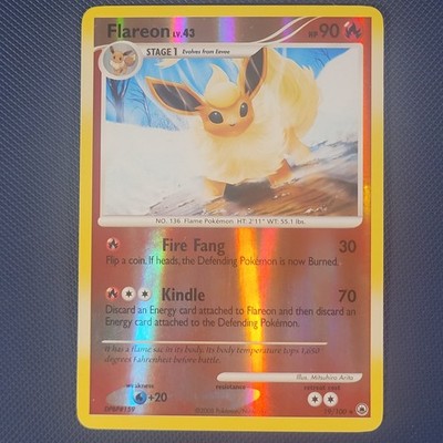 Flareon 19/100 - Majestätische Morgenröte - Rare Reverse Holo Pokemon Karte - LP