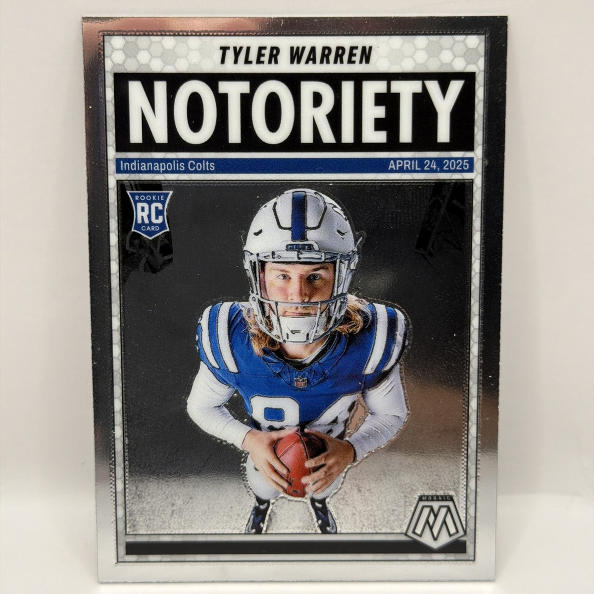 2025 Mosaic - Tyler Warren Notoriety #25 Indianapolis Colts Rookie